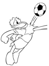 Voetballer Donald Duck